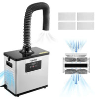 Schweißrauchabsauger 145W Lötrauchabsorber 510m³/h 10 Stufen HEPA Filter
