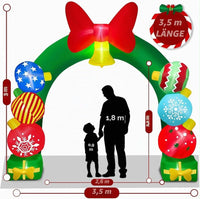Aufblasbarer Torbogen Weihnachtsdeko LED Beleuchtet Dekoration