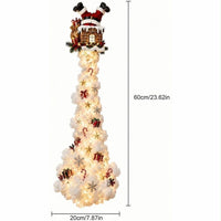 Weihnachtsdeko LED Lichterkette Schneemann Wanddeko