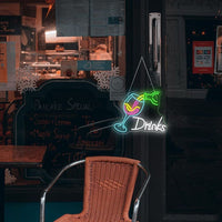 LED Neon Schild Drinks Cocktail Bar Neonlicht USB Club