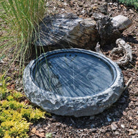 Granit Quellstein 50 cm Granitsäule Springbrunnen Gartenbrunnen
