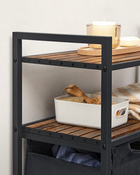 Wäschekorb 2x46L Wäschesammler Wäschebox Wäschetrenner Sortierkorb
