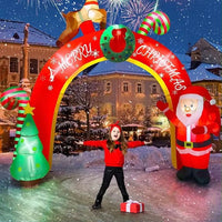 Aufblasbare Weihnachtsdekoration XXL 305cm LED Beleuchtet Weihnachtsmann