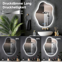 Badspiegel LED Beleuchtung Wandspiegel Touch Beschlagfrei Heizung
