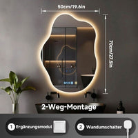 Badspiegel LED Beleuchtung Wandspiegel Touch Beschlagfrei Heizung