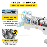 Füllmaschine 10W Flüssigkeitsabfüllmaschine 100-1000ML Doppelkopf Abfüller