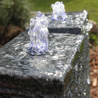 Granit Springbrunnen Wasserspiel LED Beleuchtung Gartenbrunnen