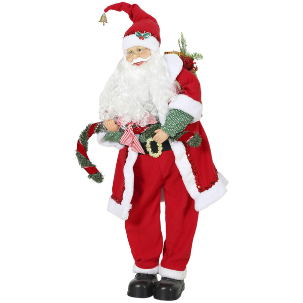 Singender Tanzender Weihnachtsmann 120cm Animiert Soundaktiviert Girlande Deko