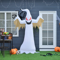 Halloween Aufblasbares Gespenst 240cm LED Beleuchtung Gartendeko