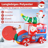 Aufblasbarer LED Weihnachtsmann Auto Schneemann Weihnachtsdeko