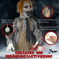 Hallowee Animatronic Kettensägenmörder Motorsägensound Schaltautomatik Deko