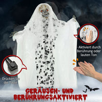 Halloween Animatronic Dekoration Geisterbraut Geist Skelett 170cm