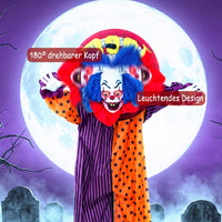 Clown Animatronic Halloween 167cm Dekoration Bewegungsmelder