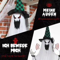 Halloween Geisterdeko Bewegbar Dekoration Batteriebetrieben
