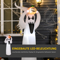 Halloween Aufblasbares Gespenst 180cm LED Beleuchtung Gartendekoration