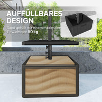 Terrassenschirmstaender Gartenschirmstaender Tischplatte Schirmbasis Kunststoff