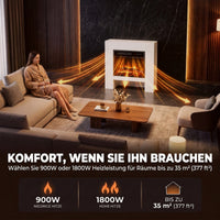 Elektrokamin Kaminsims Heizung TV-Stand Fernbedienung 50 Zoll 75cm