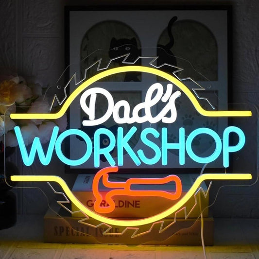 LED Neon Schild Dad’s Workshop