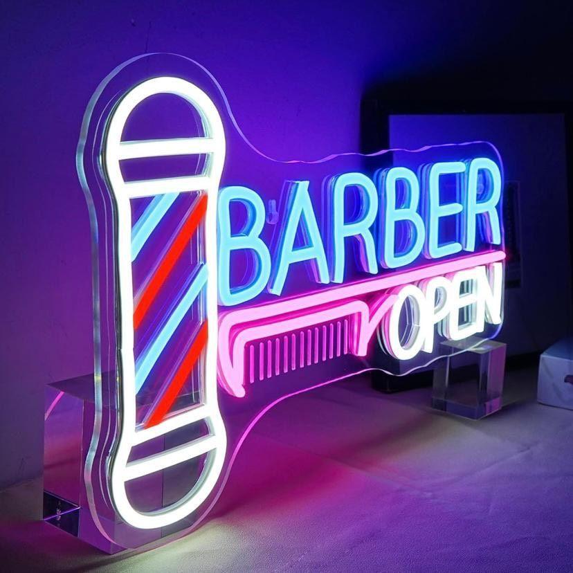 LED Neon Schild Barber OPEN