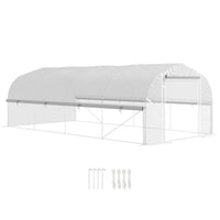 Foliengewächshaus 6×3×2 m Garten Gewächshaus
