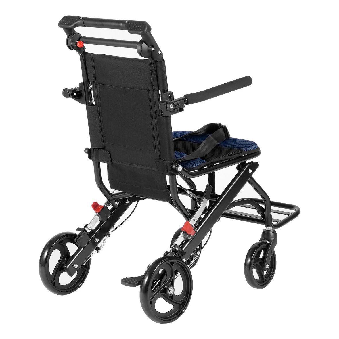 Leichter faltbarer Rollstuhl mit One-Touch-Faltsystem bis 100kg