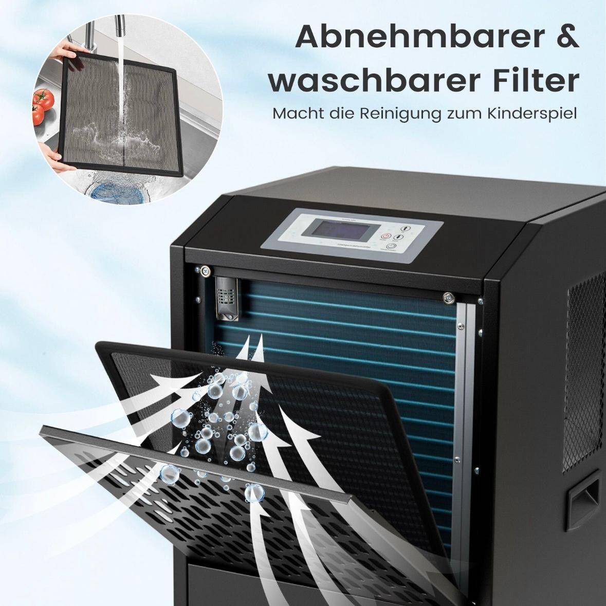 Industrieller Luftentfeuchter Bautrockner 118L Metall Gewerbe