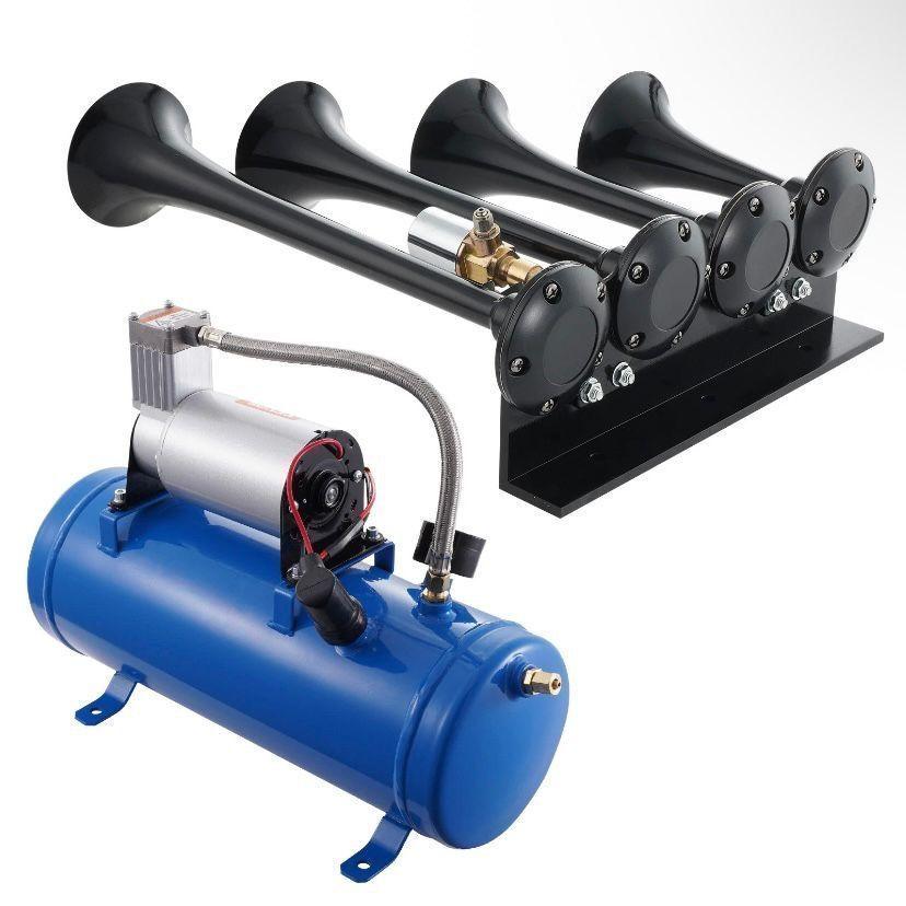 12V Luftkompressor 6L Tank 190W Druckluft Kompressor Auto LKW