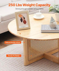 Couchtisch Rattan-Design Boho & modern