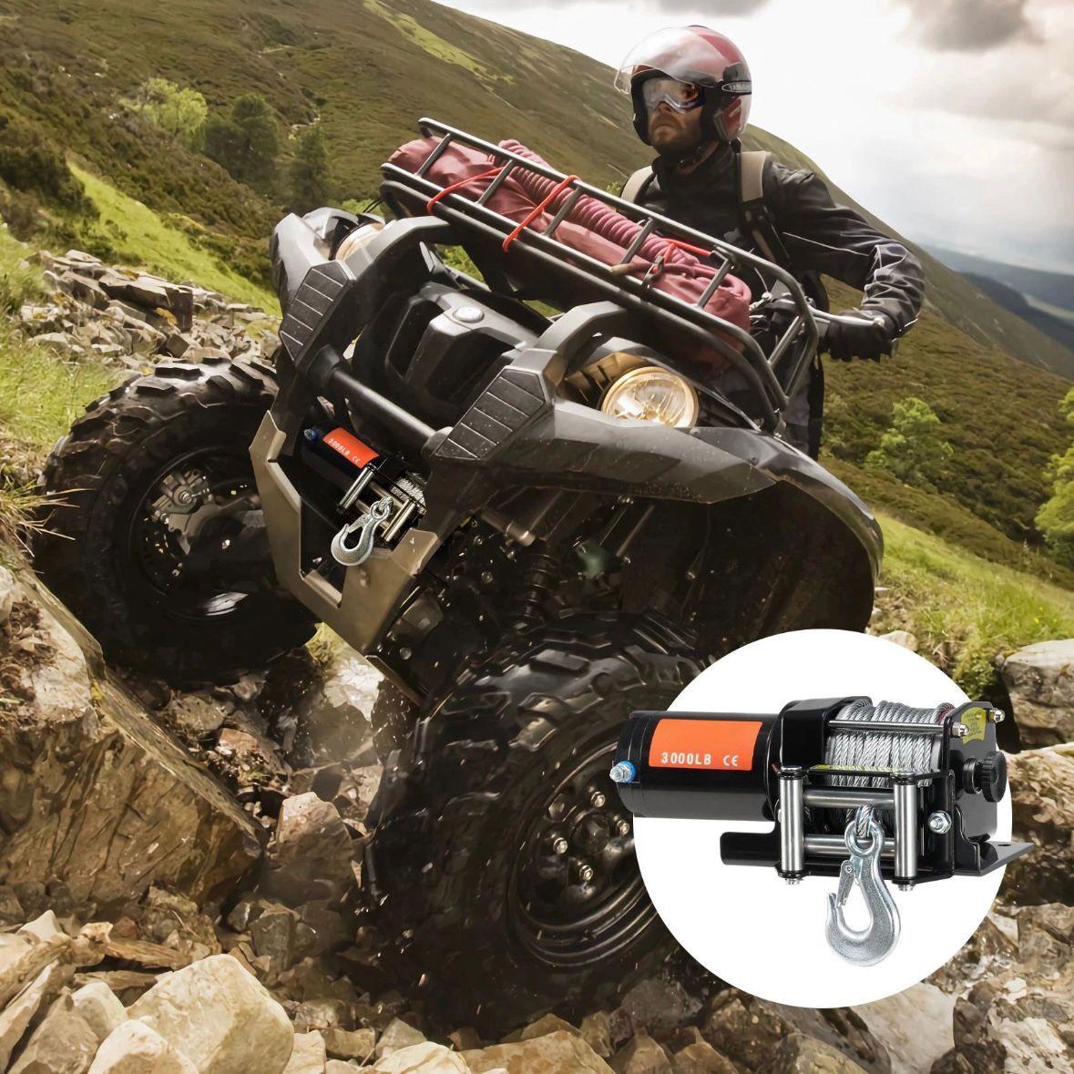 Elektrische Seilwinde 12V 1361kg ATV Offroad