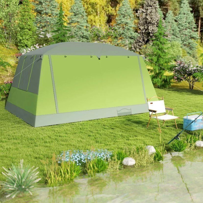 Familien-Campingzelt für 4–8 Personen mit 2 Kabinen & Wohnbereich