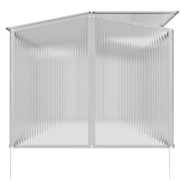 Mini Gewächshaus Frühbeet Aluminium Polycarbonat Balkon Garten