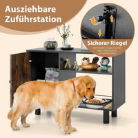 Hundefutterstation Futterschrank Höhenverstellbar Futterstation Haustiere