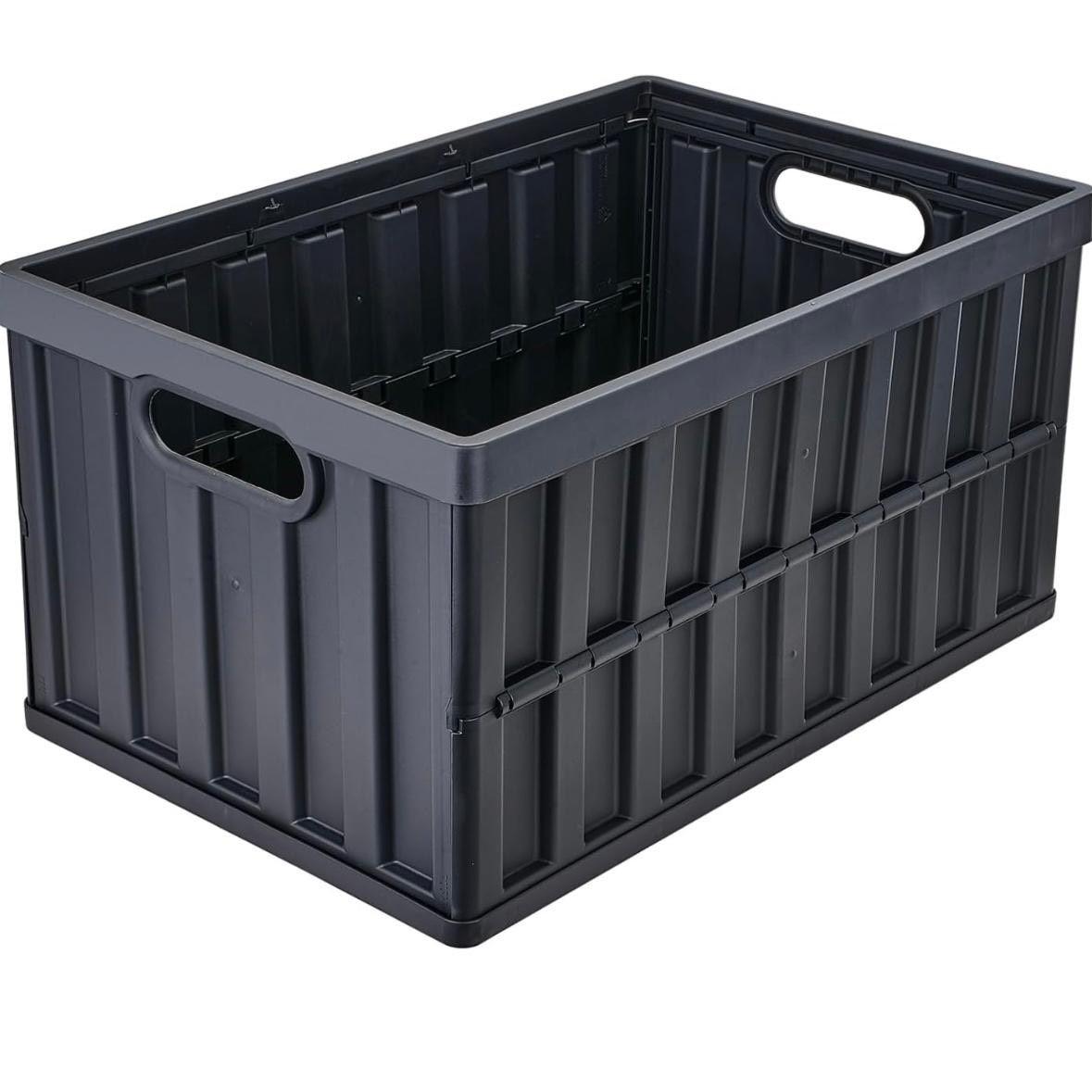 3x Faltbare Aufbewahrungsbox 65L robust & platzsparend