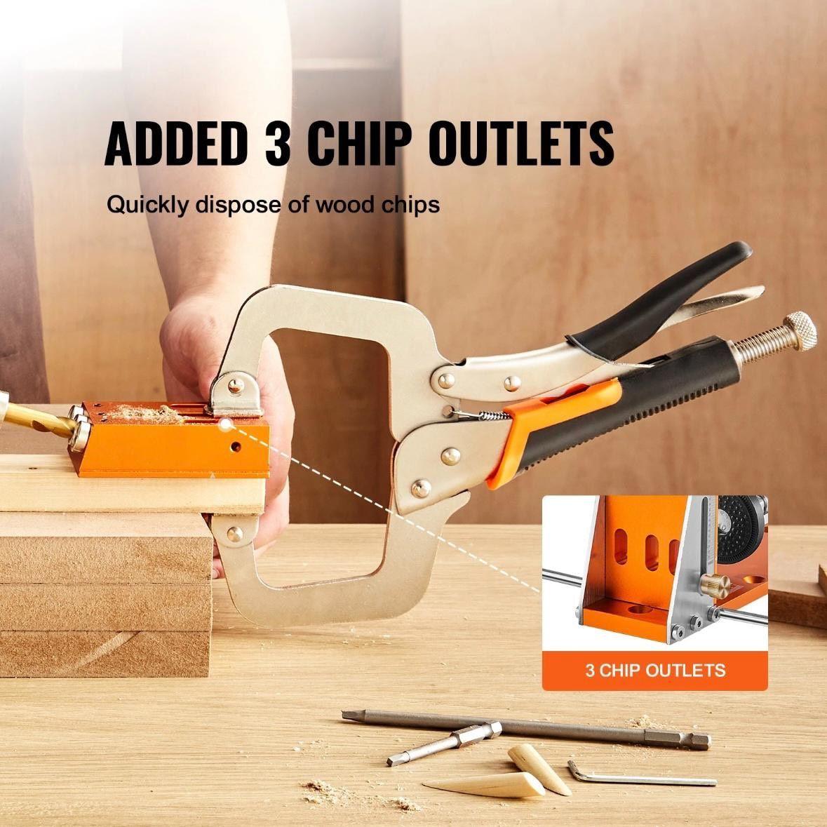 Taschenloch-Bohrschablonen Set Holzverbindungen Präzisions Bohrhilfe