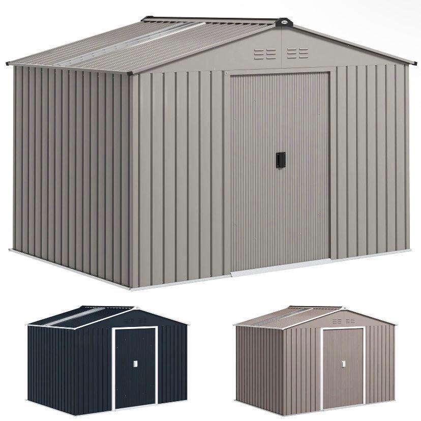 Gerätehaus Metall 4,9 m² Gartenhaus Stahl Geräte Schuppen