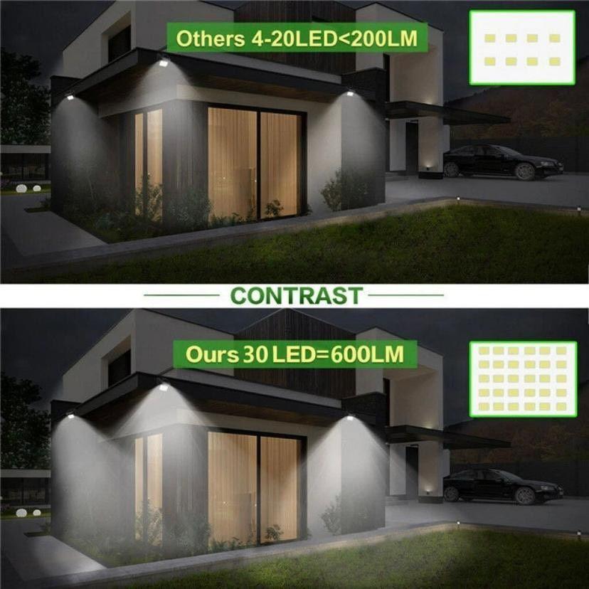 Solar LED Außenleuchte Bewegungsmelder Wandlampe