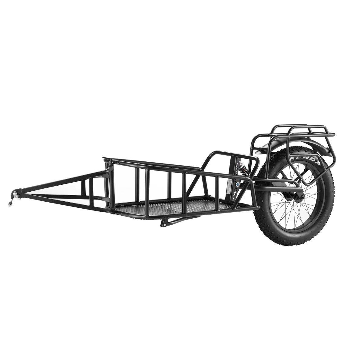Fahrradanhänger 32kg Einrad Transportanhänger mit 20” Reifen & Stahlrahmen