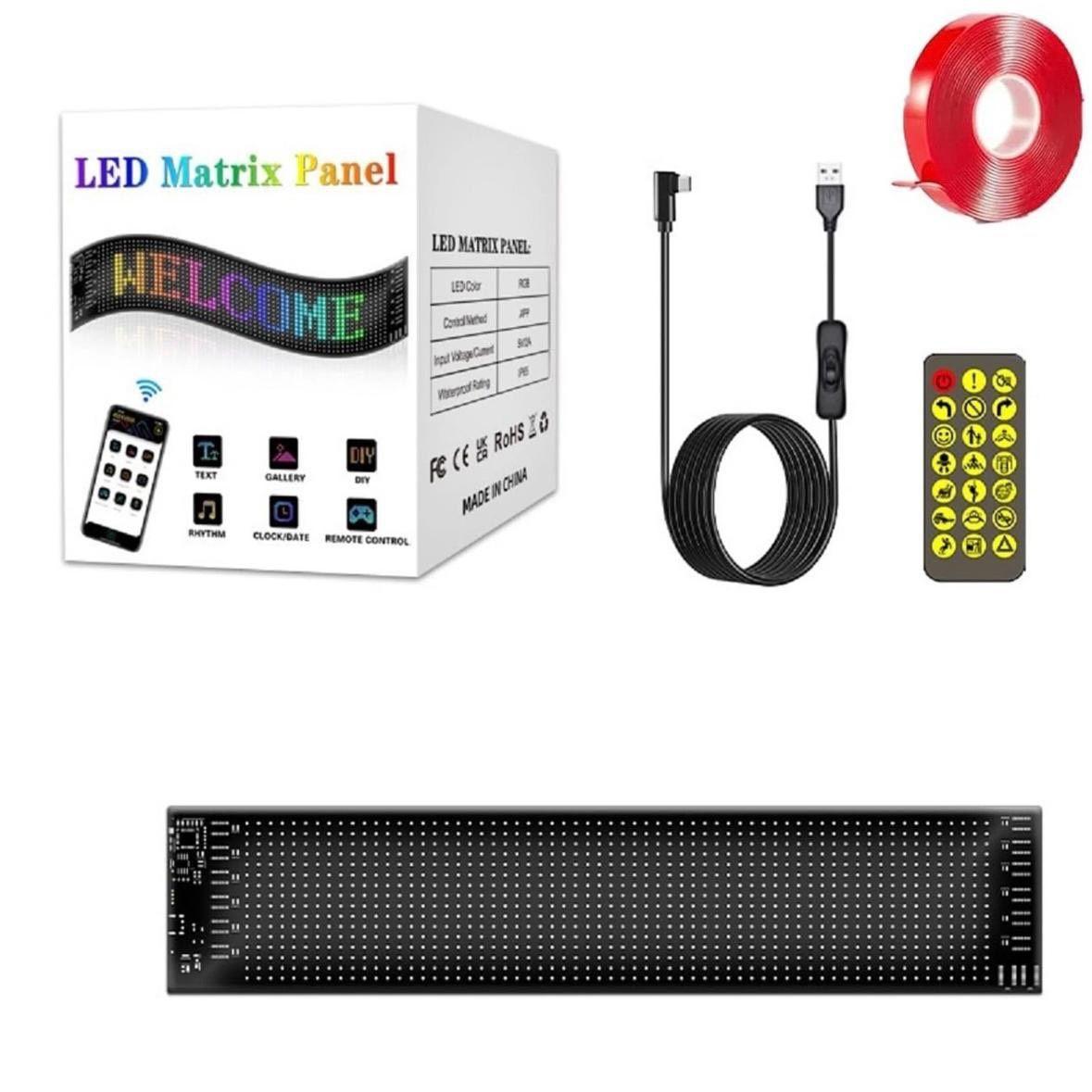 Flexibles LED-Matrix-Display für Fahrzeuge RGB & programmierbar