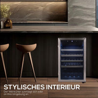 Weinkühlschrank 126L für bis zu 63 Flaschen LED