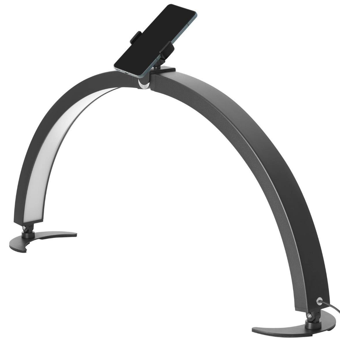 Halbmond LED Schreibtischlampe faltbar – dimmbar & einstellbar