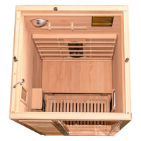 Infrarotkabine für 1 Person mit LED-Farblicht Audio & Ionisator