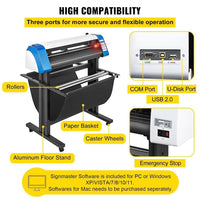 Vinyl halbautomatischer Plotter 870mm Konturschnitt