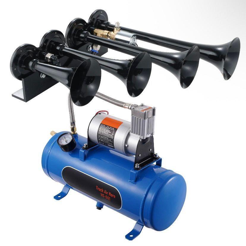 12V Luftkompressor 6L Tank 190W Druckluft Kompressor Auto LKW