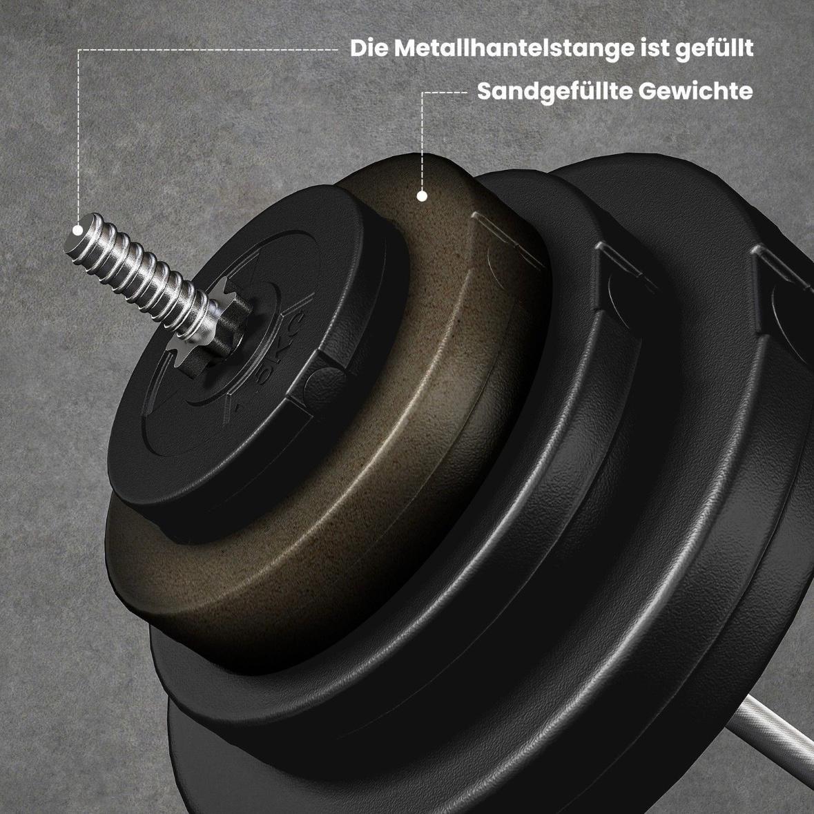 70-kg Langhantelset für effektives Ganzkörpertraining