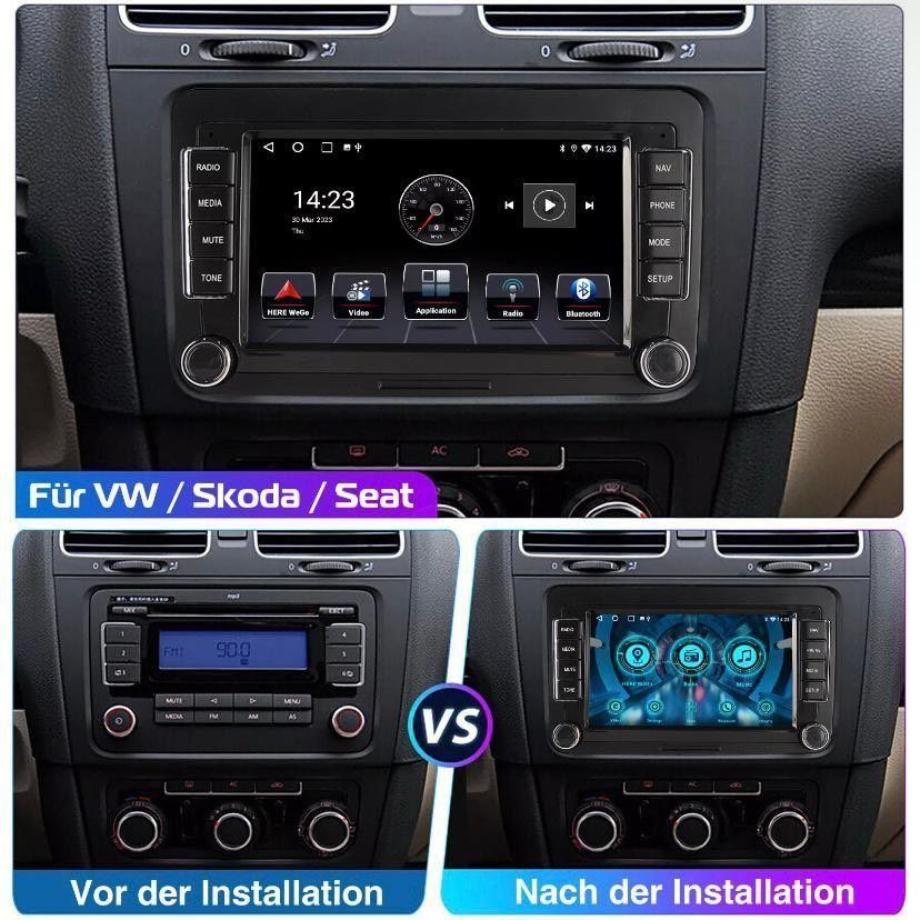 Android 14 Autoradio mit CarPlay Navi für VW Golf 5 6 Touran Caddy Jetta