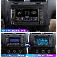 Android 14 Autoradio mit CarPlay Navi für VW Golf 5 6 Touran Caddy Jetta