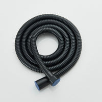 Schwarze Duscharmatur mit Handbrause & Ablage Wandmontage