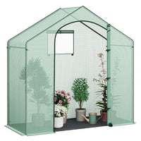Foliengewächshaus 200×80×200cm Garten Gewächshaus