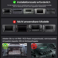 Android 14 Autoradio mit CarPlay Navi für VW Golf 5 6 Touran Caddy Jetta