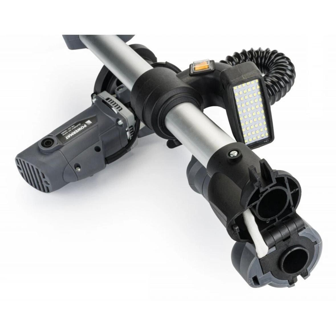 Wand- und Deckenschleifer 1450W mit LED, Teleskop & 2 Schleifköpfen